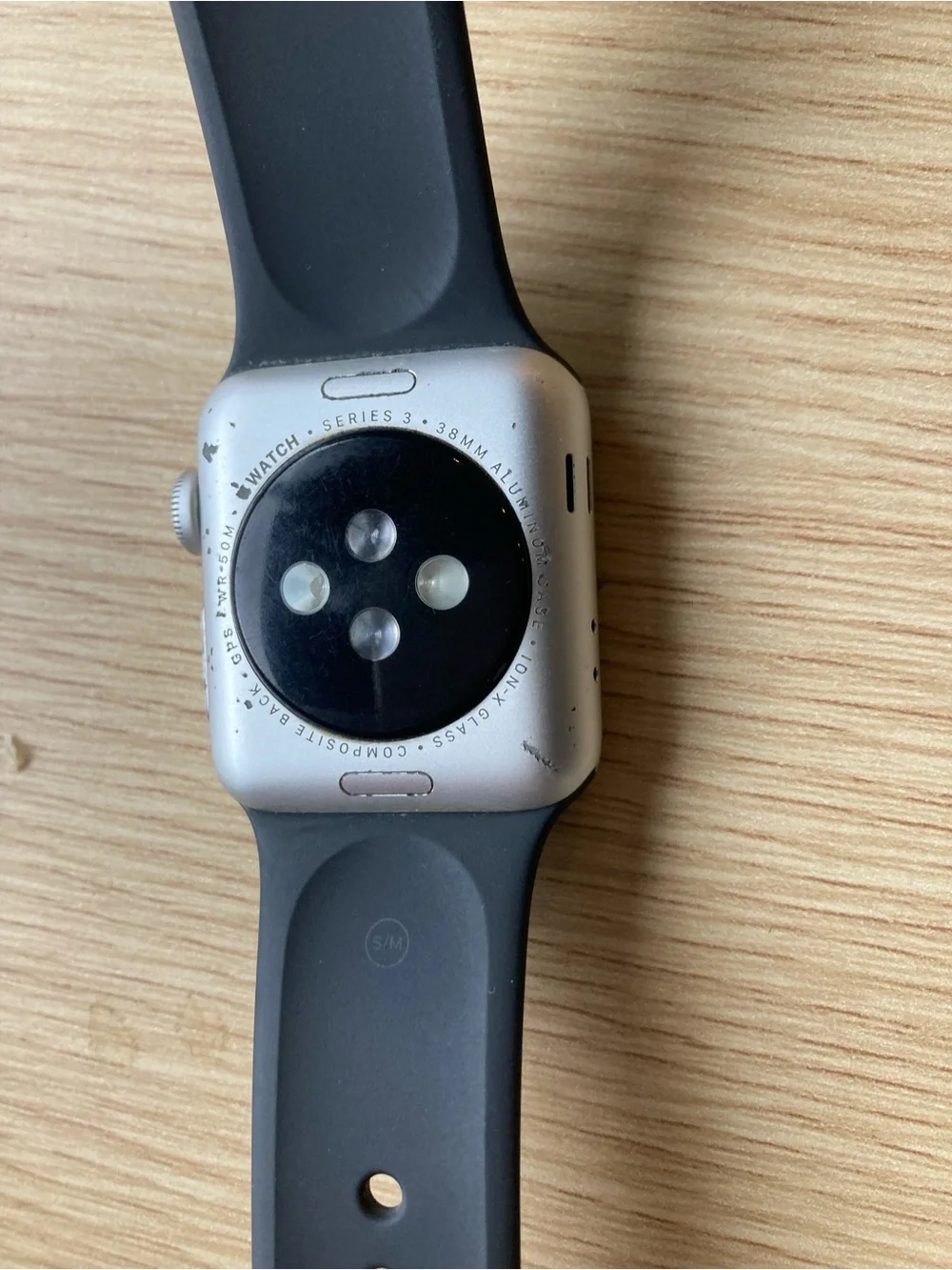 Apple Smartwatch Silver Case with Black Sport Band